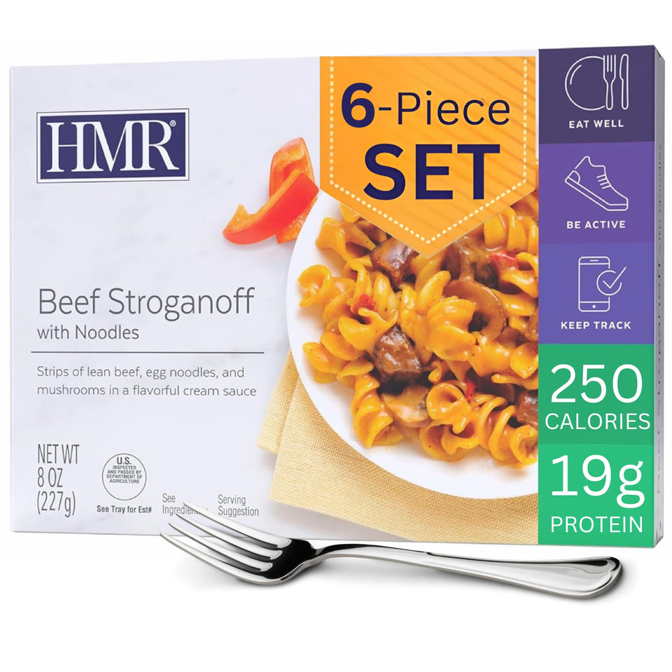 Packaging for HMR Beef Stroganoff with Noodles shelf-stable entree ready to heat