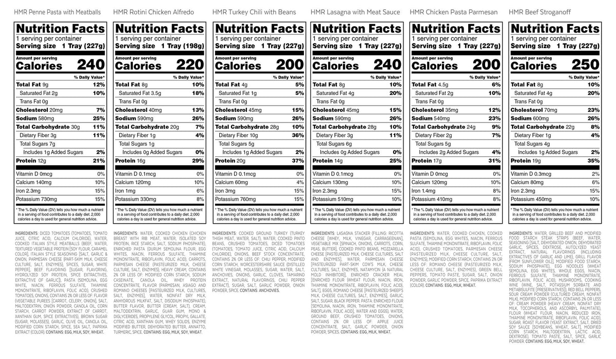 HMR pantry-friendly entrées simplify emergency meal planning