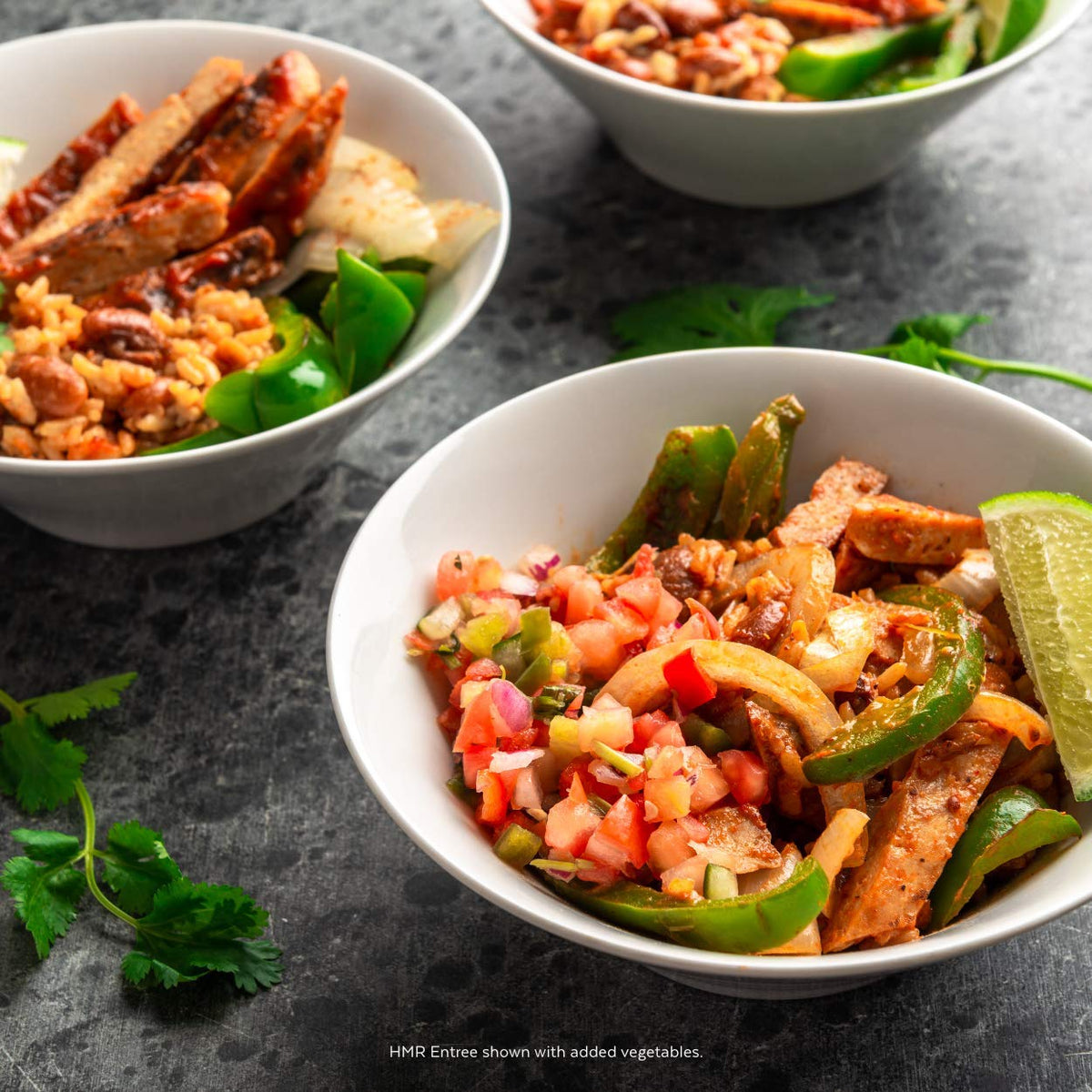 HMR six-pack of 7.2 oz entrées ideal for planned lunches or dinners.
