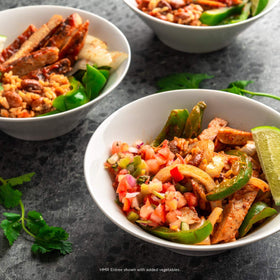 HMR six-pack of 7.2 oz entrées ideal for planned lunches or dinners.