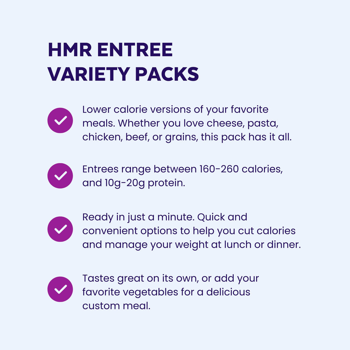 HMR Pasta Classics Entree Bundle; six meals in a single, easy pack.