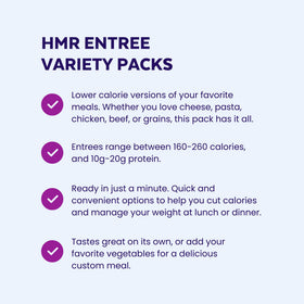 HMR Pasta Classics Entree Bundle; six meals in a single, easy pack.