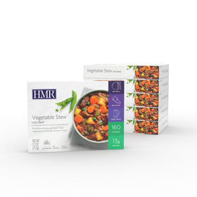 HMR Nutritional close-up emphasizes protein-packed and satisfying portions for weight management.