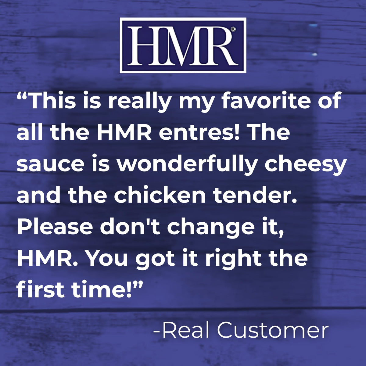 HMR Rotini Chicken Alfredo nutrition-facts image highlights 16g protein per serving