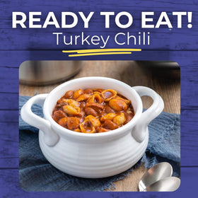 HMR Turkey Chili with Beans provides 20g protein per serving for fullness