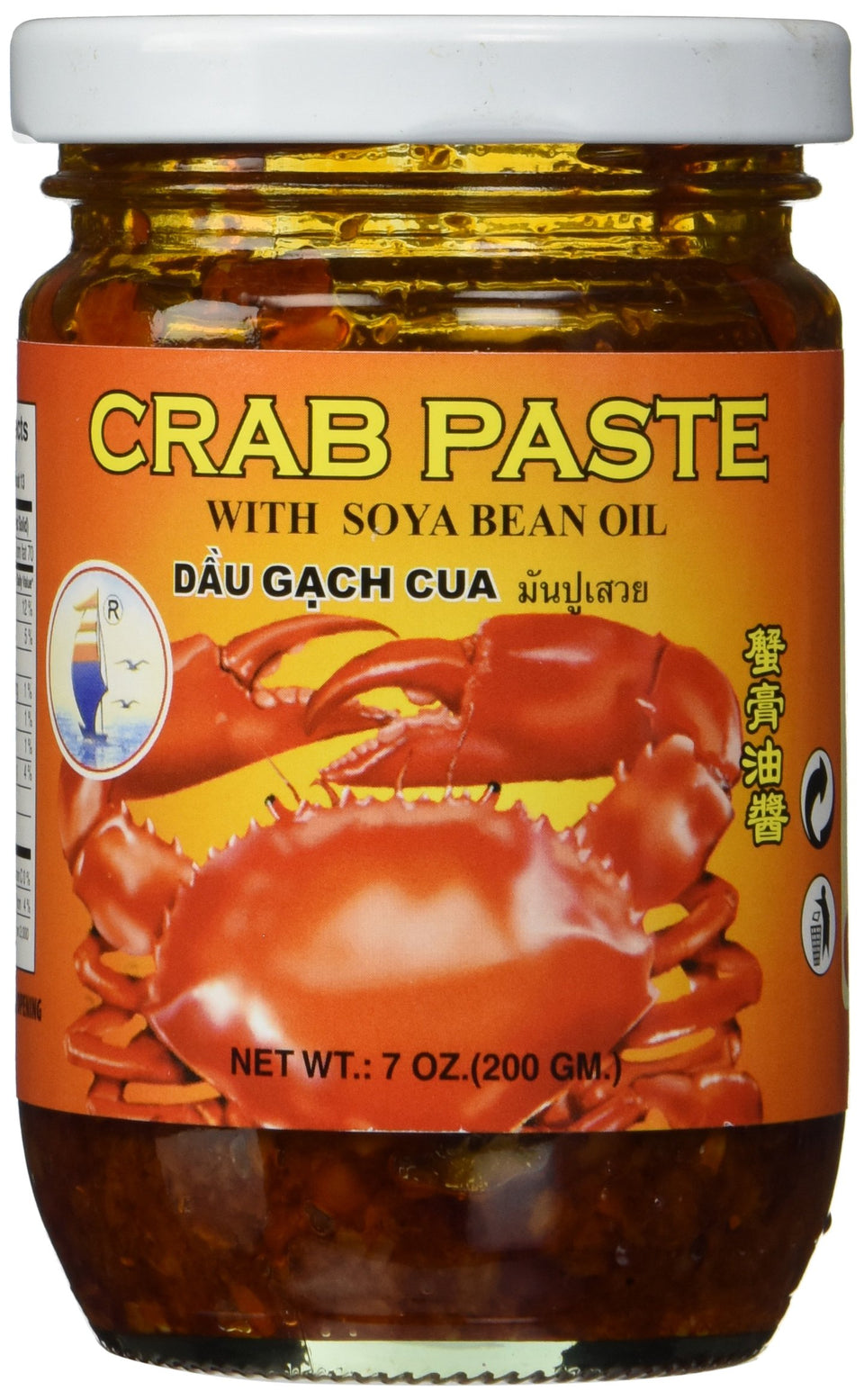 Hocean crab paste with soya bean oil packshot, ideal for enhancing sauces and spreads.