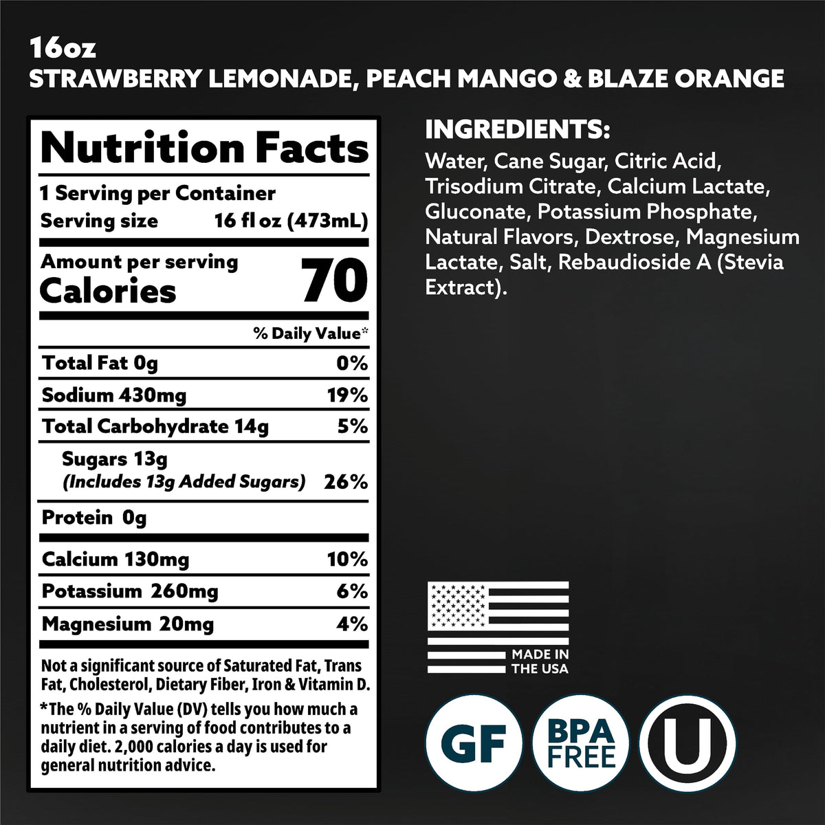 Close-up of HOIST bottle label highlighting isotonic hydration and clean ingredients.