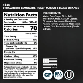 Close-up of HOIST bottle label highlighting isotonic hydration and clean ingredients.