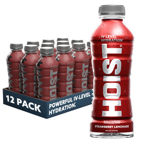 HOIST Premium bottle pour demonstrating quick hydration after training