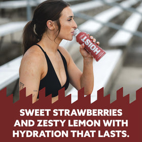 HOIST packaging box underscoring portability for on-the-go hydration