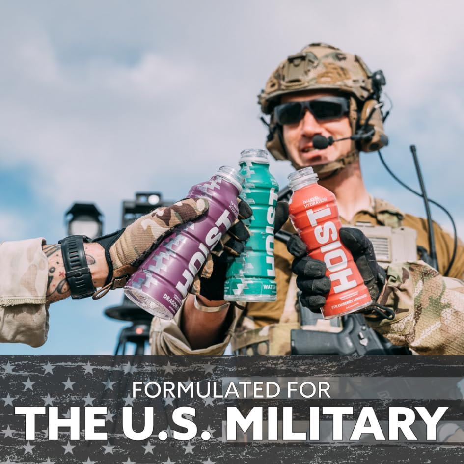 HOIST hydration during athletic training illustrating endurance support.