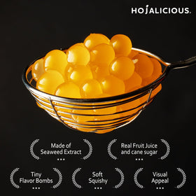 Hojalicious PoppingBoba Peach juicy burst enhances treats