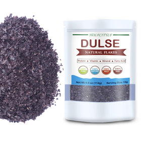Holfcitylf dulse flakes back label showing ingredients and minerals