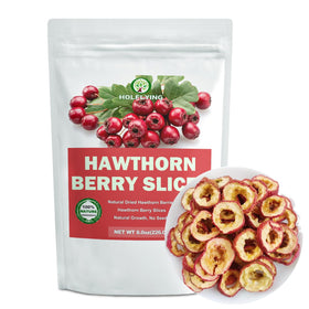 HOLFLYING Hawthorn Berry Slices in pack, ideal for tea and healthy snacking.