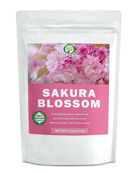 HOLFLYING Sakura blossoms for tea infusion with delicate aroma and color