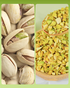 HOLFLYING roasted pistachio chopped boosts granola with natural protein and crunch.