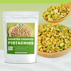 HOLFLYING pistachio snacking plate demonstrates a protein-rich bite for mindful treats.