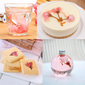 HOLFLYING resealable sakura blossoms bag preserves freshness and fragrance for reuse