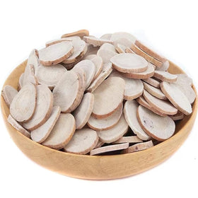 HOLFLYING White Peony Root Slices open-pouch showing air-tight freshness.
