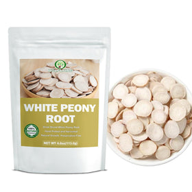 HOLFLYING White Peony Root Slices tea cup setup, inviting calm and gentle flavor.