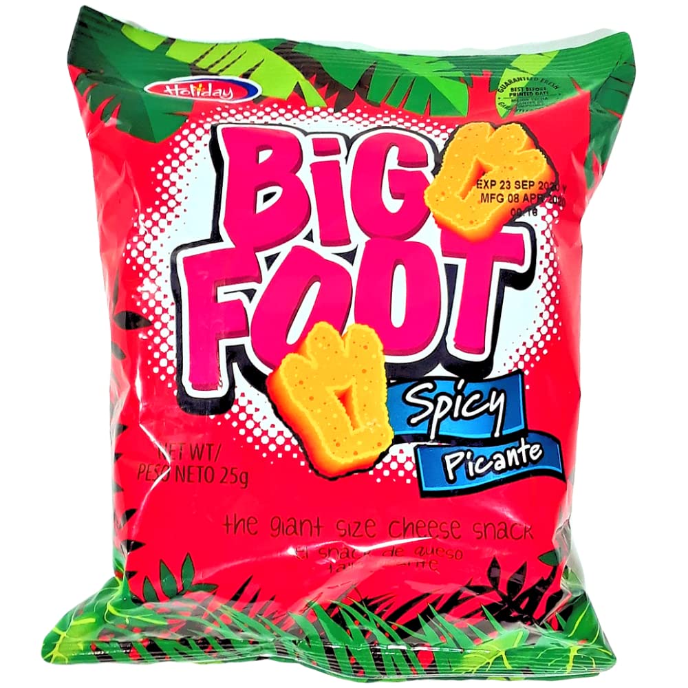 Holiday Big Foot giant cheese snack spicy puffs in a bowl ready to share