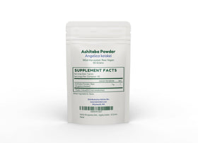 Holistic Bin ashitaba powder texture close-up, easily blends into drinks.