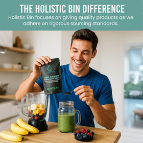 Holistic Bin Triple Icelandic Seaweed Flakes label highlights minerals and iodine content