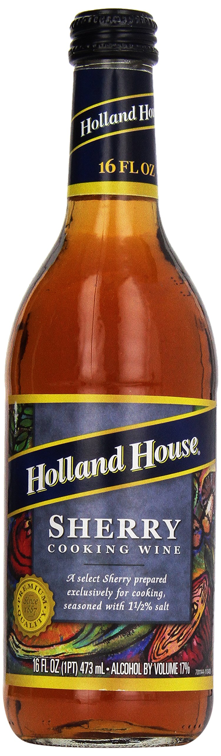 Holland House cooking wine sherry bottle for flavorful sauces and deglazing