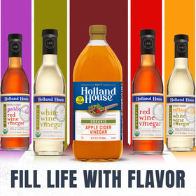 Holland House Apple Cider Vinegar close-up of the Mother and cloudy appearance