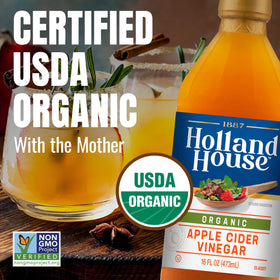 Holland House Organic Apple Cider Vinegar sautéing vegetables for flavor