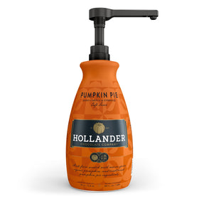 Hollander Pumpkin Pie Sauce bottle with pump for easy dispensing.