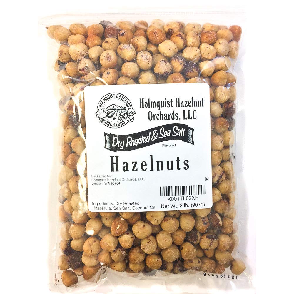 Holmquist Hazelnuts dry roasted with sea salt, ready to snack