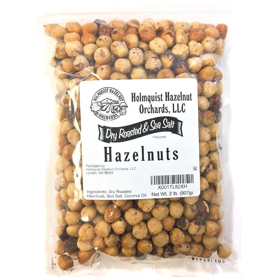Holmquist Hazelnuts dry roasted with sea salt, ready to snack