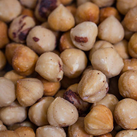 Holmquist Hazelnuts in resealable bag, preserving freshness.