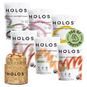 HOLOS protein overnight oats cup ready to eat breakfast