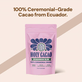 Holy Cacao Ecuadorian Bliss powder used in baking and smoothies