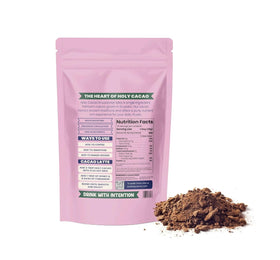 Holy Cacao Ecuadorian Bliss powder closeup reveals rich texture and aroma