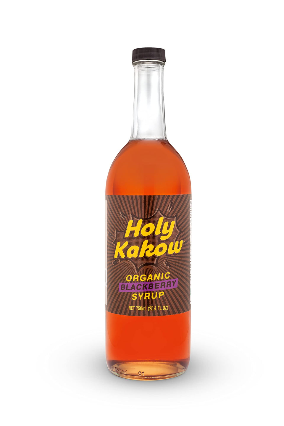Holy Kakow Blackberry Syrup bottle front for premium coffee flavor