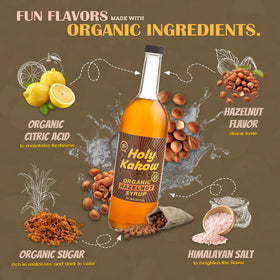 Holy Kakow hazelnut syrup in cocktail glass hints at dessert and cocktail versatility.