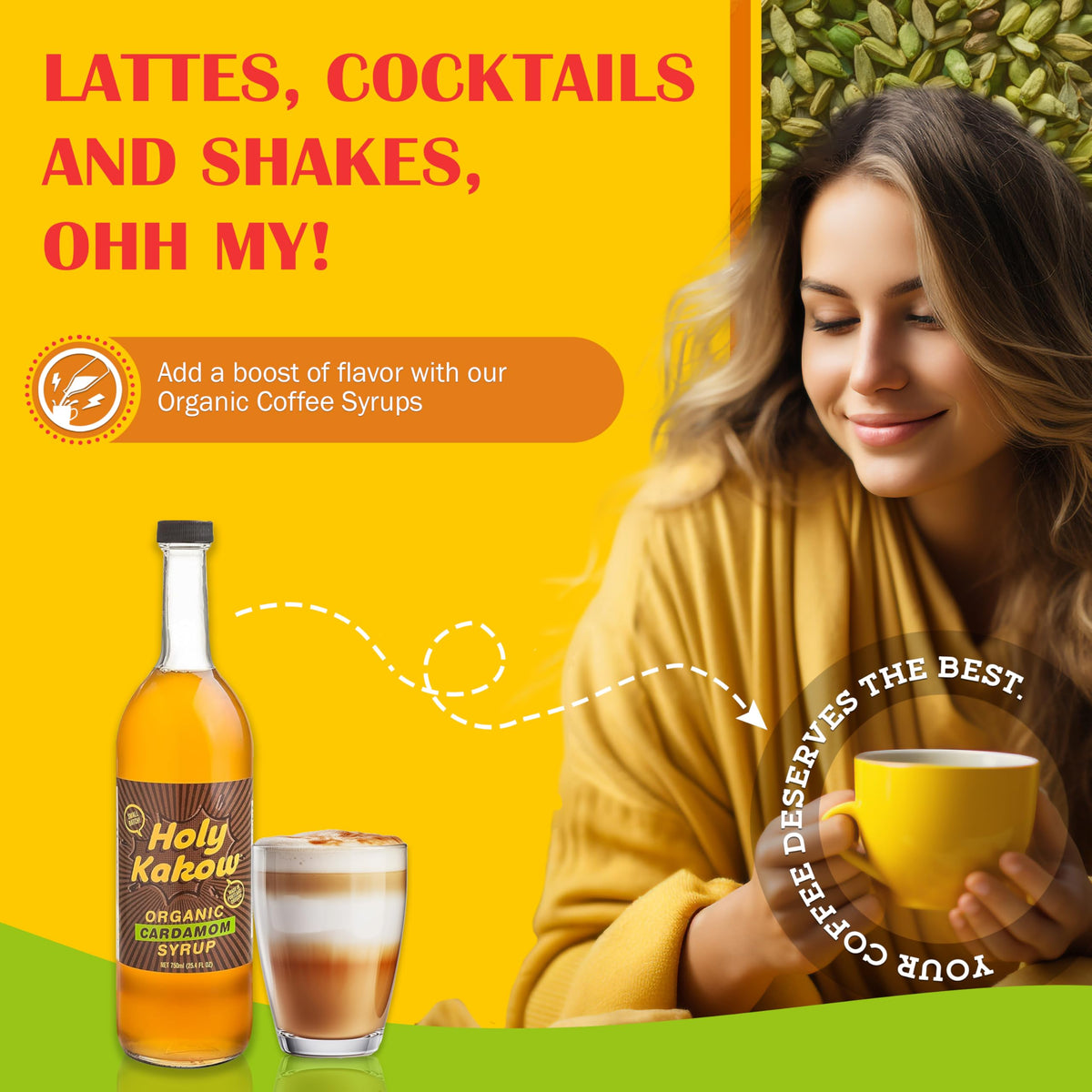Holy Kakow latte with cardamom aroma offers a cozy morning ritual.