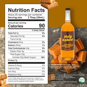 Holy Kakow organic sweetener pours for desserts and beverages.