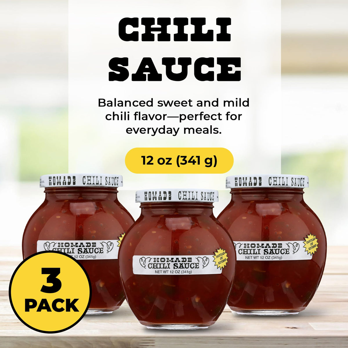 Homade Chili Sauce glaze on meatballs for flavorful glaze.