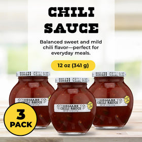 Homade Chili Sauce glaze on meatballs for flavorful glaze.