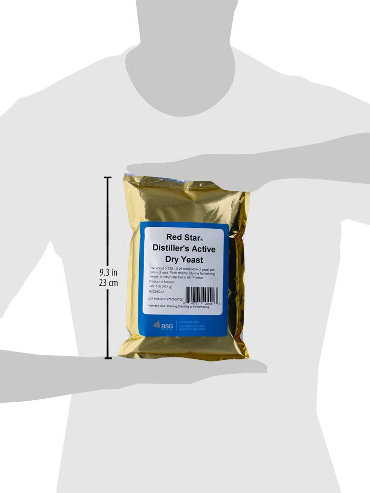Home Brew Stuff Red Star DADY 2 packs back — compact packaging for multiple batches