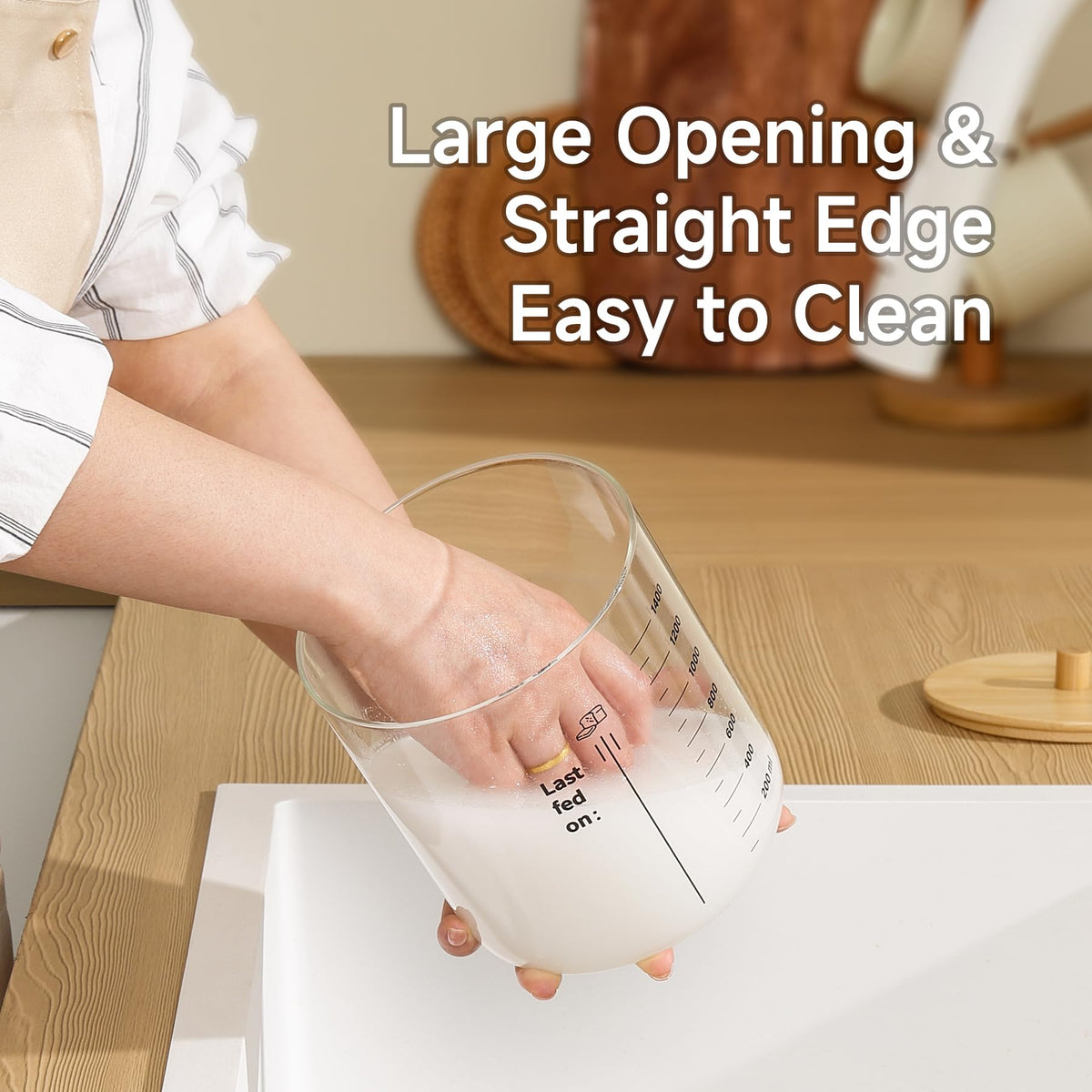 HomeFeel jar with cloth cover ready for faster fermentation.