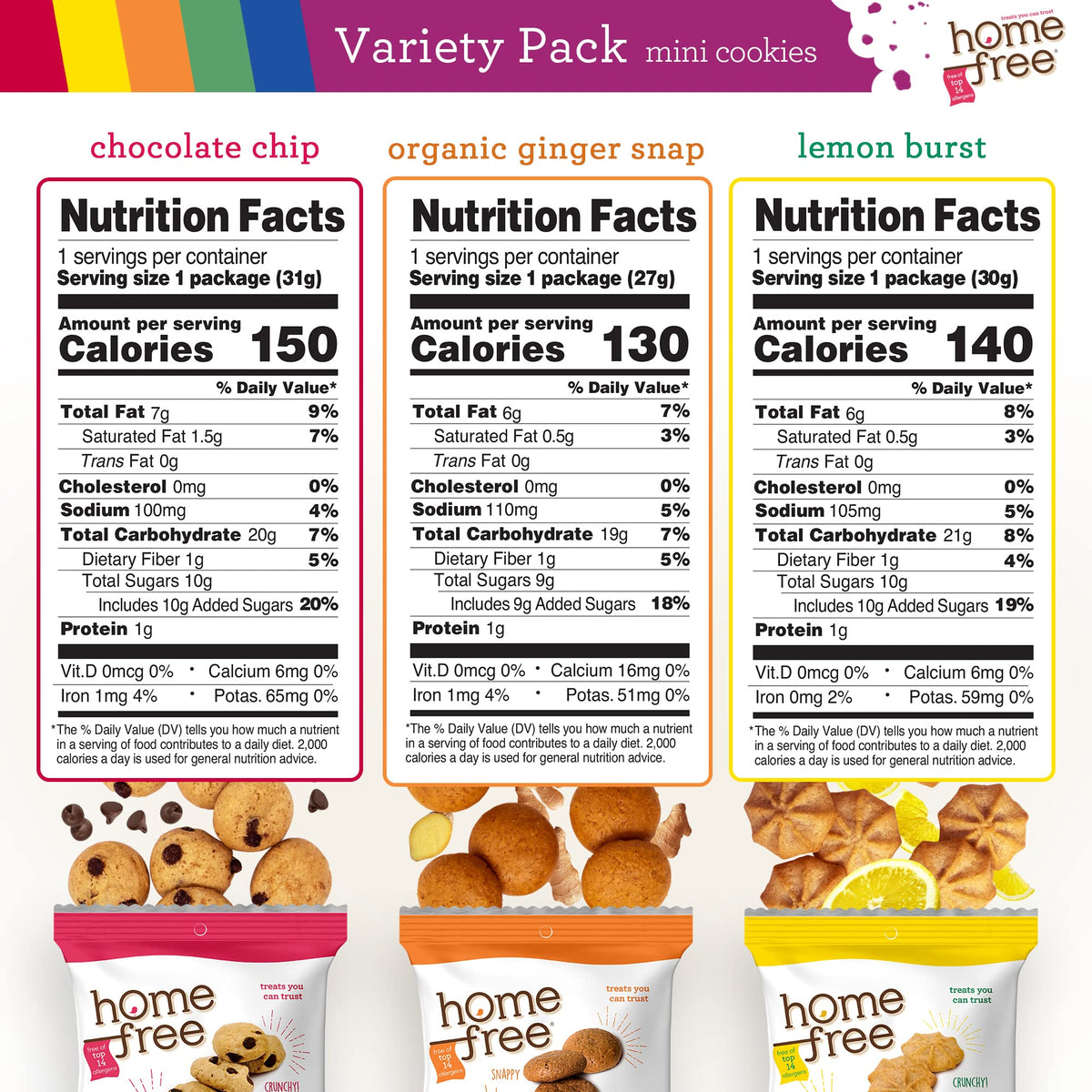 School lunches and gifts: Homefree cookies in a safe snack rotation