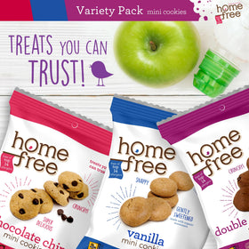 Homefree cookies with non-GMO ingredients for wholesome snacking.