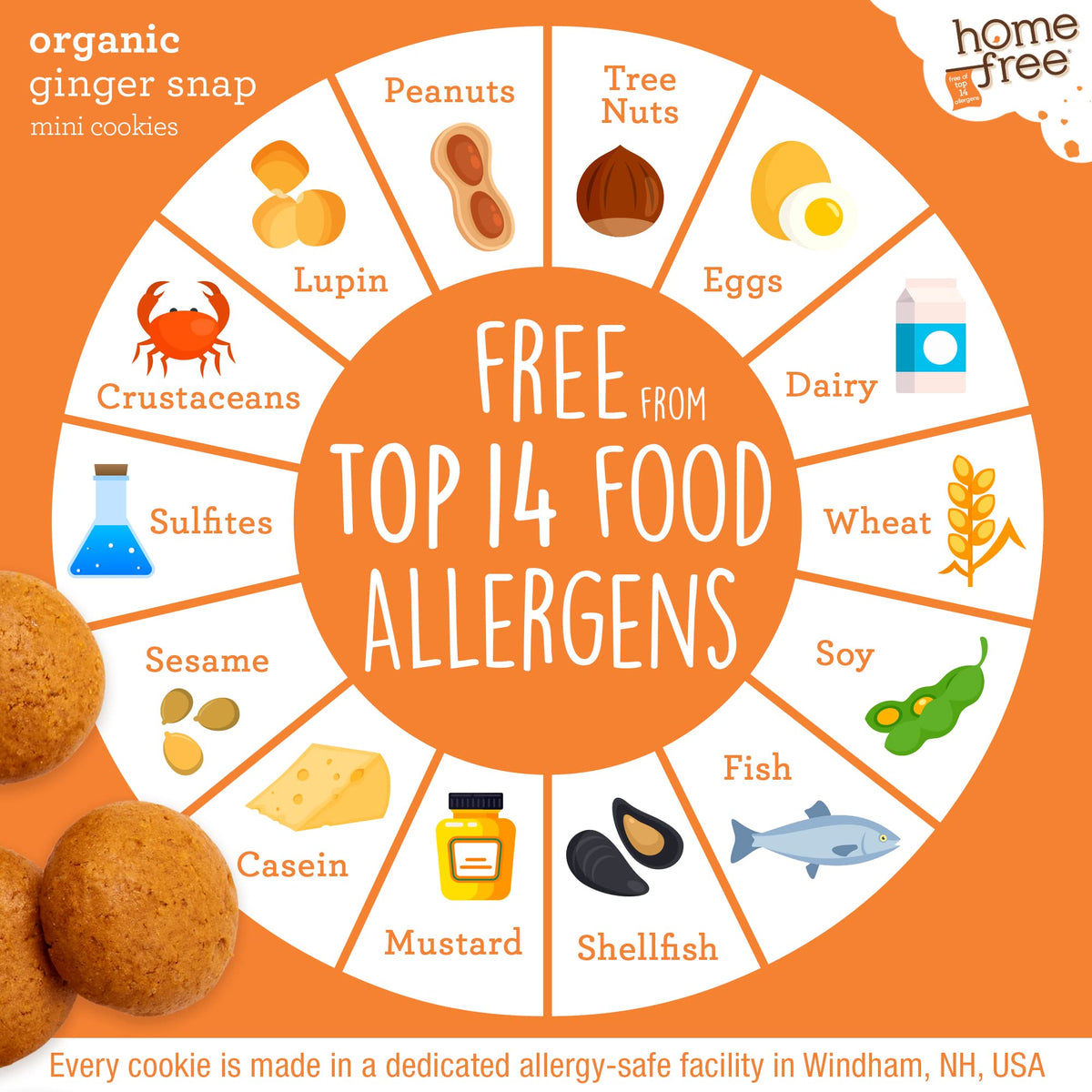 Homefree Nut-free facility ensures allergy-conscious production and clean labeling