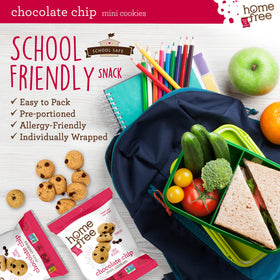 Preportioned Homefree snack pack delivering controlled portions for busy days.