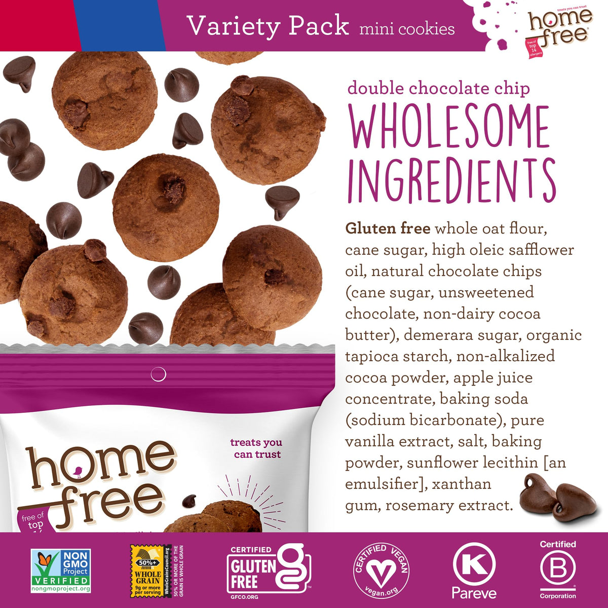 Homefree cookies in a lunchbox, ideal for school snacks and on-the-go.
